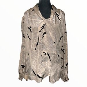 Vintage Gailord lightweight silky career wear scarf tie collar